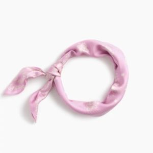 J. Crew 100% Italian silk square scarf
